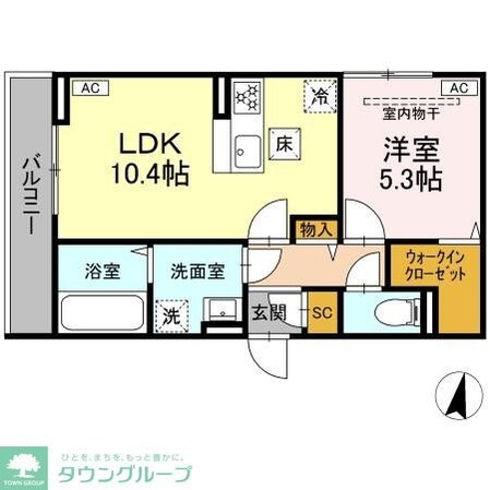 D Paina 浅田の物件間取画像